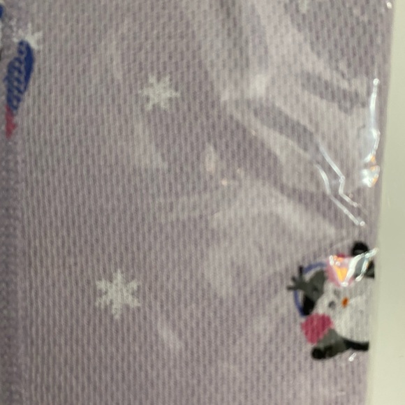 Vintage Y2K Joe Boxer Womens Ankle Length Thermal Leggings Snowflake & Penguin L - Picture 2 of 4